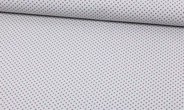 Jersey kleine Punkte Hellgrau Mauve