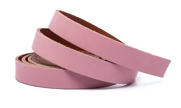 Lederriemen 15 mm - Old Rose