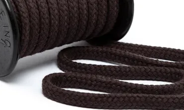 Baumwollkordel 8 mm - Dunkelbraun