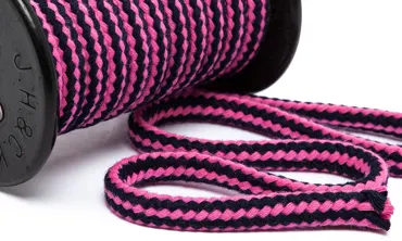 Baumwollkordel 8 mm - Pink Navy