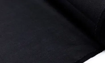 Leinen Acryl beschichtet - Basic Black