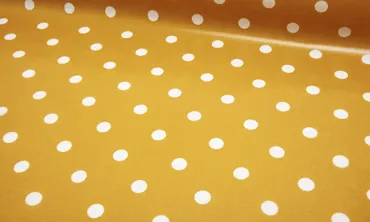 Wachstuch - Dots Big Mustard