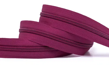 Reissverschluss 6 mm Uni - Orchidee