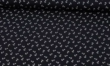 Jersey Schwarz Anker Weiss