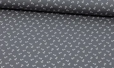 Jersey Grau Anker Weiss