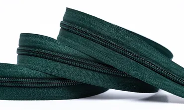 Reissverschluss 6 mm Uni - Tannengrün