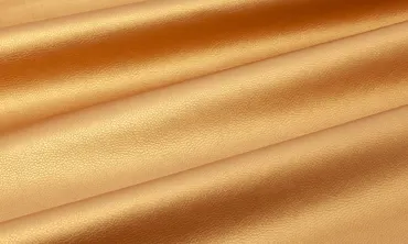Kunstleder Metallic Gold