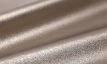 Kunstleder Metallic Platin