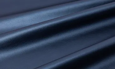 Kunstleder Metallic Navy