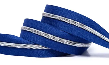 Reissverschluss 6 mm Metallic - Royal Silber