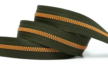 Reissverschluss BI-Color Military Ocker