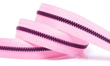 Reissverschluss BI-Color Rosa Orchidee