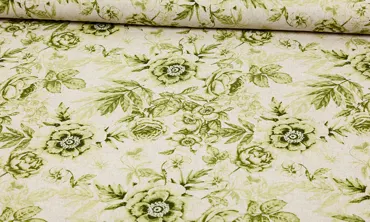 Viskose Leinen Mix - Green Garden