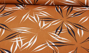 Viskose Leinen Mix - Nature Leaves Terra