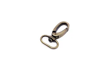 Karabiner 20 mm - Altmessing