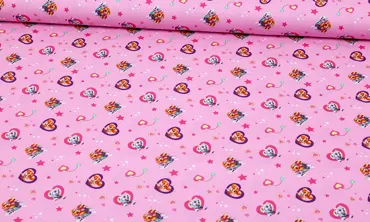 Baumwolle Paw Patrol Rosa