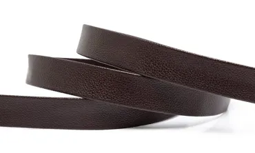 Einfassband 20 mm Kunstleder - Dunkelbraun