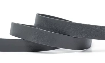 20 mm Einfassband Kunstleder Grau