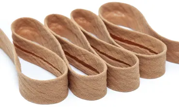20 mm Einfassband Double Gauze Caramel