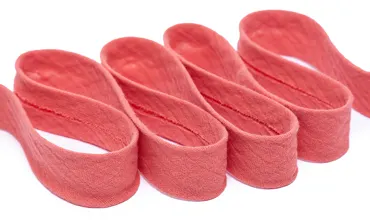 20 mm Einfassband Double Gauze Coral