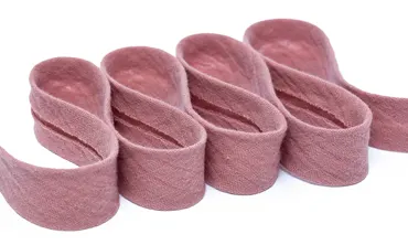 20 mm Einfassband Double Gauze Dunkellachs