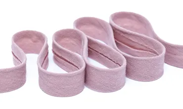 Einfassband Double Gauze 20 mm - Puderrosa