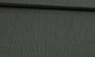 Baumwolle - Streifen Dunkelgrau Schwarz