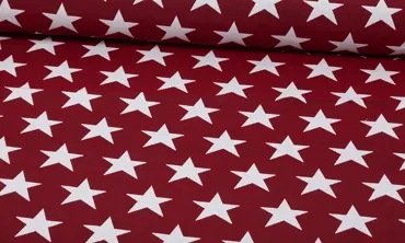 Sterne Jacquard Dunkelrot