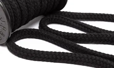 Baumwollkordel 10 mm - Schwarz
