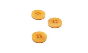 Knopf Corozo 15 mm 4-Loch - Amber