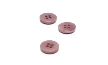 Knopf Corozo 15 mm 4-Loch - Old Rose