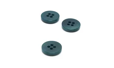 Knopf Corozo 15 mm 4-Loch - Emerald