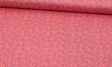 Baumwolle - Honey Blossom Crimson - Old Pink