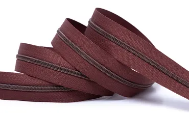 Reissverschluss 4 mm Metallic - Mahagoni Altkupfer