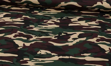 Baumwolle Camouflage Natur
