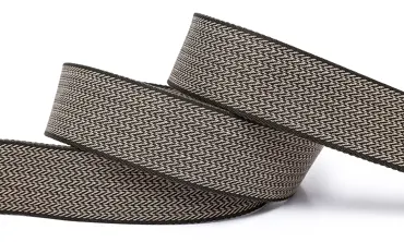 Gurtband 40 mm PV Zick Zack Khaki