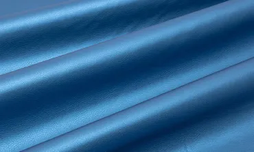 Kunstleder Metallic Blau