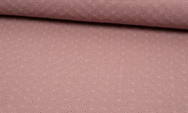 Double Gauze - Embroidery Old Pink