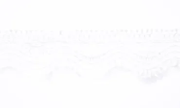 55 mm Spitzenband Wave Weiss