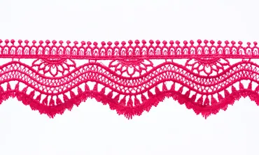 55 mm Spitzenband Wave Pink