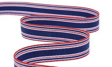 Gurtband 30 mm Streifen - Royal Rot