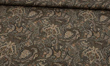 Baumwolle Paisley Prints Darkbrown