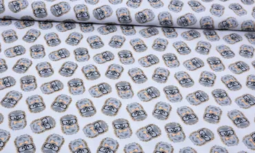 Baumwolle Mister Hedgehog Hellgrau