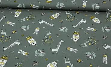 Baumwolle Michael Miller - Cute Critters Pinie