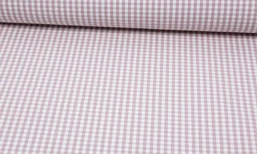 Canvas Panama - Check Windsor Blush