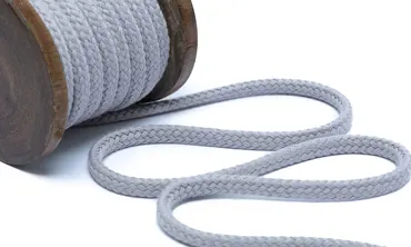 Baumwollkordel 6 mm - Hellgrau