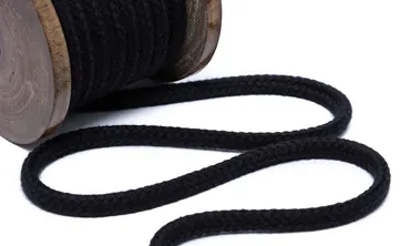 Baumwollkordel 6 mm - Schwarz