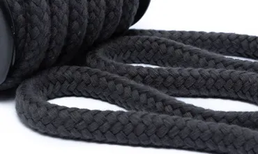 Baumwollkordel 12 mm - Dunkelgrau