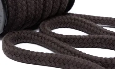 Baumwollkordel 12 mm - Dunkelbraun