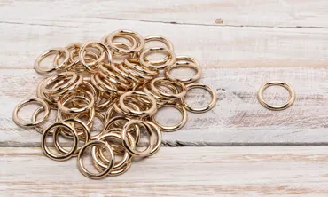 Ring 10 mm - Light Gold